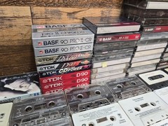 HUGE Lot of 135+ Cassette Tapes Albums, Blank Various New / Used Maxell Sony TDK