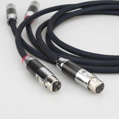 Pair 5N OCC Copper Silver Plated HIFI XLR Plug Audio Balance Interconnect Cable