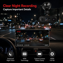Mini WiFi Dash Cam for Cars HD 1080P Driving Recorder Night Vision APP Control