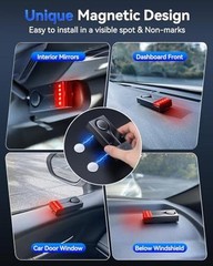 108dB Car Alarm System, Car Anti-Theft Vibration Sensor One Alarm(two remote)