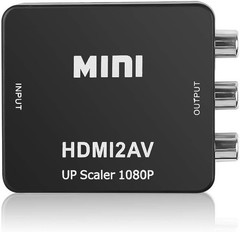 HDMI to RCA, HDMI to AV Converter 1080P 3RCA Cvbs Composite Video Audio Convert