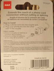 RCA Phone In-line Cord Coupler