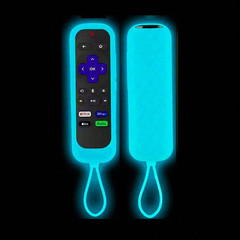 1Pc Silicone Protective Remote Control Cover For Roku TV Remote Holder Glow Case