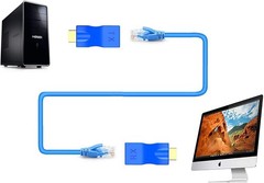 HDMI to RJ45 Extender, HDMI to RJ45 Ethernet Network Converter Over by Cat5-e…