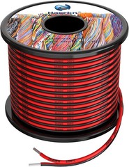 20AWG Silicone Electrical Wire 2 Conductor Parallel Flexible Tinned Copper 200ft