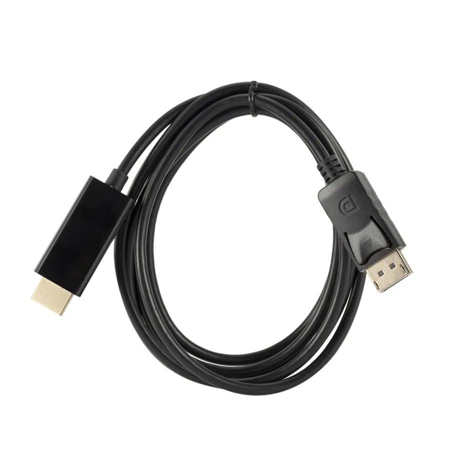 Dp to Hdmi-Compatible Cable 1.8M 1080 HD Adapter Cable Computer Monitor Cable Co