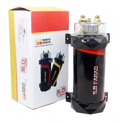 Car Audio Capacitor 5.0 Farad 1000-3000W Digital Display Power Protection for Am