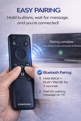 New Samsung Solar Voice Remote TM2360E/TM2365E Smart TV Replacement 2021-2025