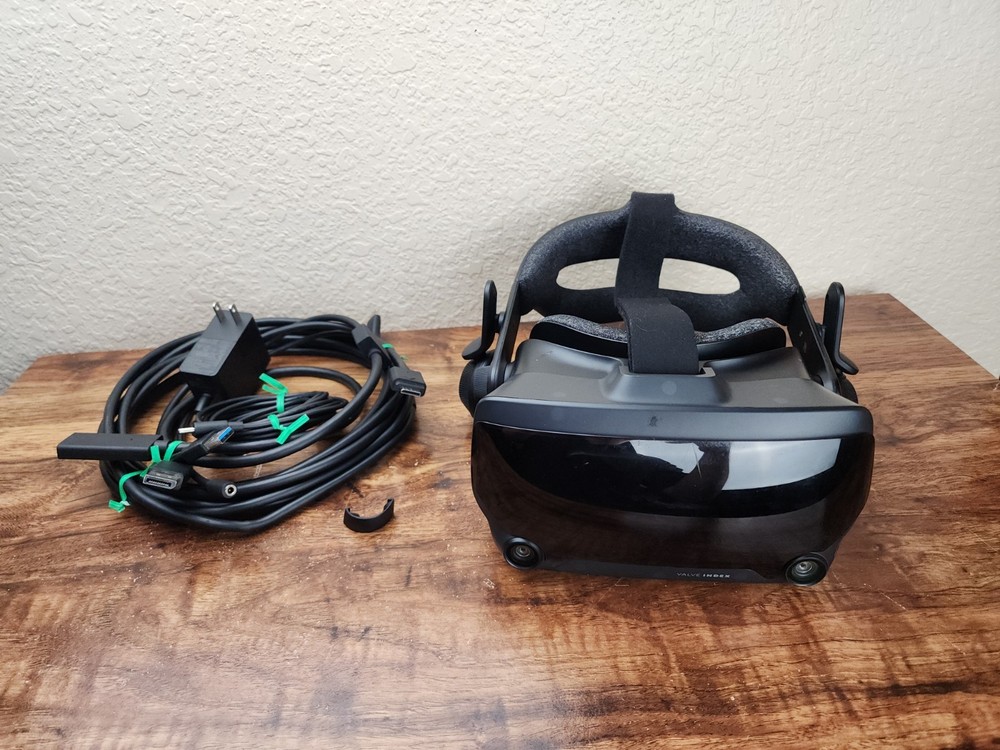 Valve Index Headset HMD tether Cable, 3 Way Port Cable, And The Power Adapter