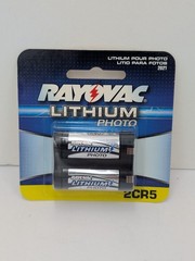 Rayovac Lithium Photo Camera Battery 2CR5 RL2CR5-1 6volts 2 Packs Of 2 USA NEW
