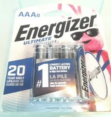 Energizer Ultimate Lithium AAA 8 Pack Batteries, L92SBP NEW BATTERIES EXP 2041