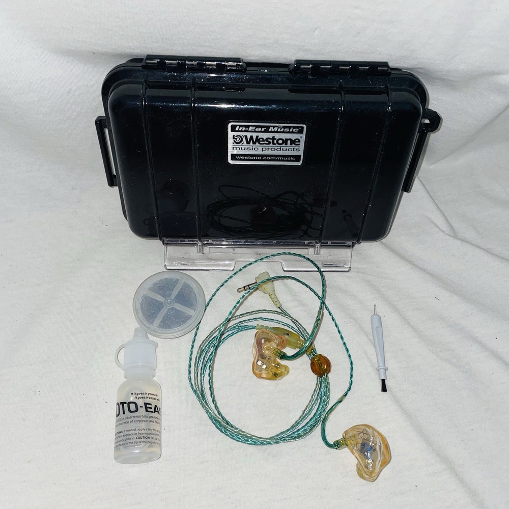 Westone ES3X Custom In-Ear Monitors w/ Case, Cable, Cleaner – Used