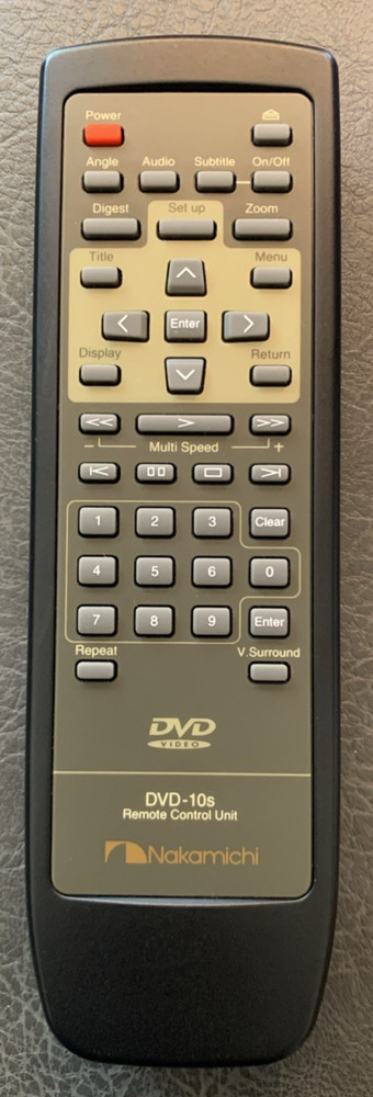 Nakamichi DVD-10S Remote Control Unit – Used, Pro Cleaned & Tested