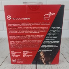Paradigm Shift e3m Earbuds Headphones with Microphone White New!