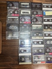 HUGE Lot of 135+ Cassette Tapes Albums, Blank Various New / Used Maxell Sony TDK