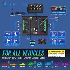 4/6 Gang Wireless Switch Panel ON-OFF Strobe Control System LED Work Light Bar