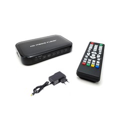 A28D USB SD MMC VGA AV YPbPr Multi TV Media Player + IR Fernbedienung 1080pi5