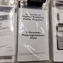 Radio Shack Pro-106 Digital Trucking Handheld Scanner 20-106 (MANUALS ONLY!)