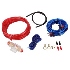 Car Audio Cable Set 1500W Amp Amplifier Install RCA Subwoofer Sub Wiring 8 Gauge