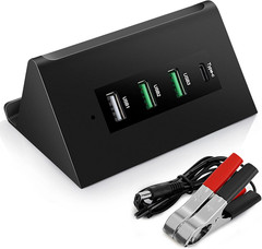 DC 12V 24V to 5V USB Step down Converter 68W 12V to USB Multi Port Power Adapter