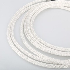 Pair 7N OCC Silver Plate Hifi Speaker Cable Banana To Banana Carbon Fiber Plug