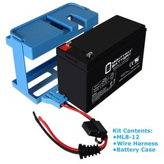 Mighty Max 12V, 8Ah, Battery Replaces Peg Perego JohnDeere Ground Force Tractor