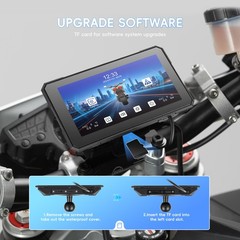 7″ Wireless CarPlay Android Auto Portable Screen Waterproof Motorcycle Navigator