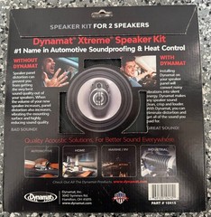 Dynamat Xtreme Sound Deadening Car Insulation Speaker Pack 10415 – Pre Cut Noise