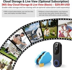 Video Doorbell 1080p HD Camera WI-FI Night Vision Motion Detection Wireless