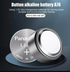 4 Pcs Panasonic R44 Button Cell Watch Battery 1.5V AG13 L1154 A76 SR44 357