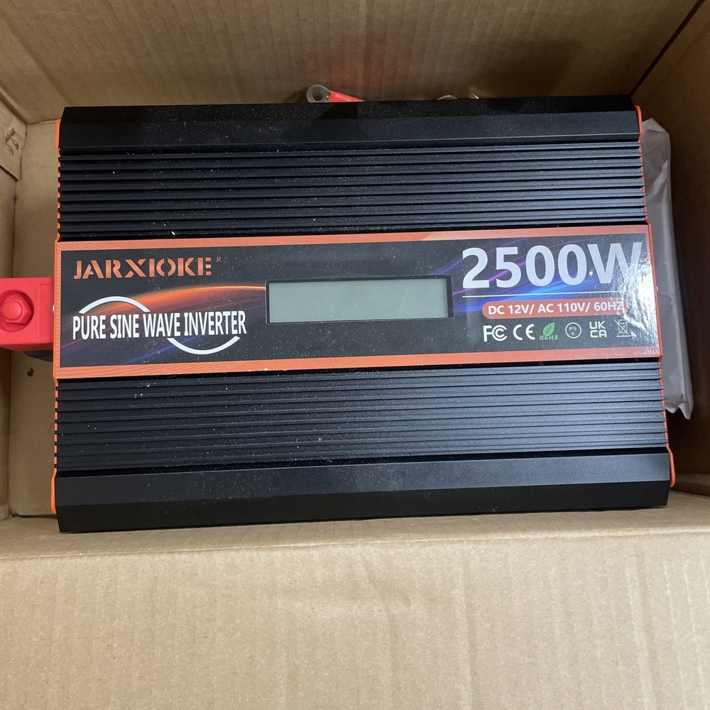 2500 Watt Pure Sine Wave Power Inverter 12V DC to 110V 120V Converter for Fam…