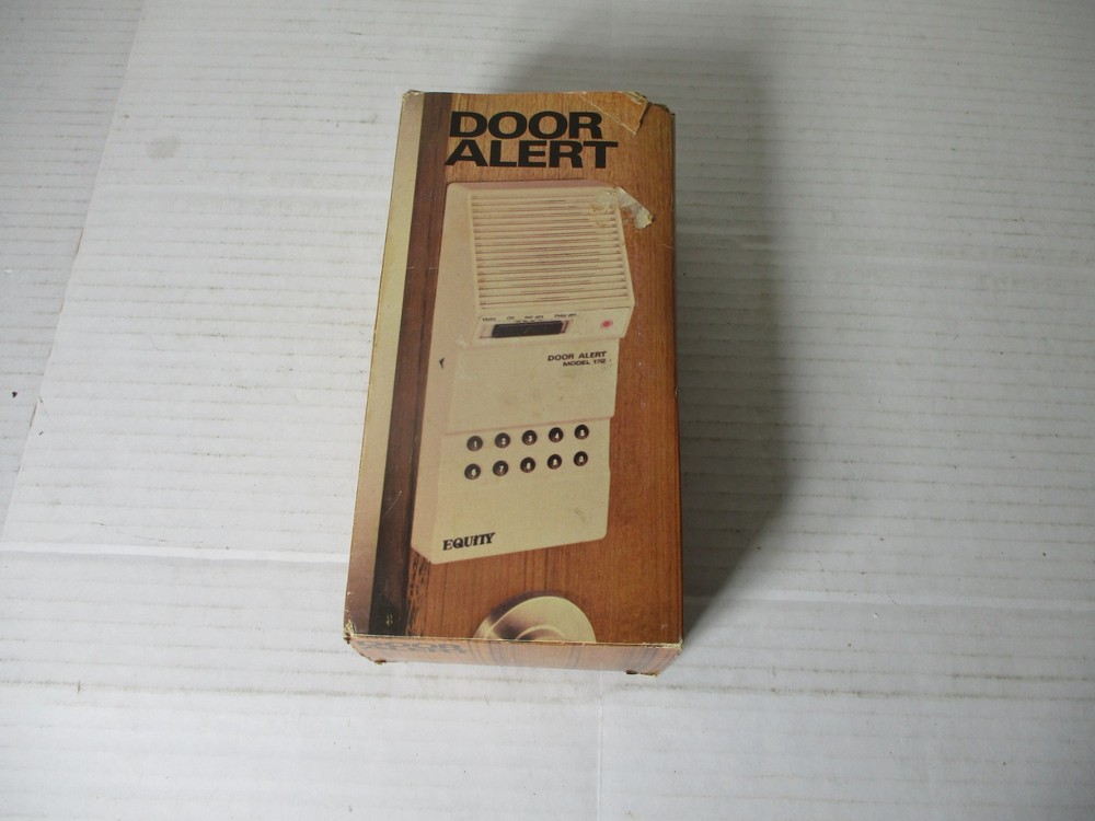 Vintage Equity Door Alert Model #172 New Rare Made In Hong Kong