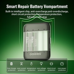 3600mWh 1.5V Rechargeable 8x AA Lithium Batteries with Thin Charging Storage Box