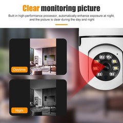 1080P Light Bulb Camera 2.4GHz & 5G WiFi E27 Smart Bulb 360 Security IP Camera