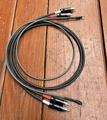4 Ft. JMB CABLE CO Audiophile Turntable Phono RCA Cables w/Gnd connect pro ject