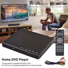 DVD Player All Region Free DVD CD Disc Player AV Output USB Remote Control 2026
