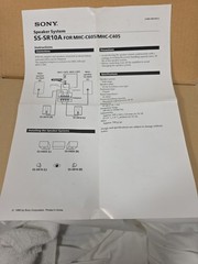 VINTAGE SONY SS-SR10A SPEAKER SYSTEM 2 PC 1 PAIR NIB BLACK 4INCH HARDWIRED 50Wt