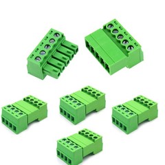 5 Set 4 Pin 3.5mm Pitch Screw Terminal Block Connector for 28-16AWG Pluggable…