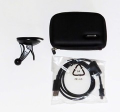 Original TomTom Car GPS Kit With Case, USB Cable, Windshield Mount — Never Used
