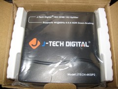 JTECH-4KSP2..HDMI Splitter 1 in 2 Out 4K 60Hz HDR10 Dolby Vision HDCP2.3 2.2