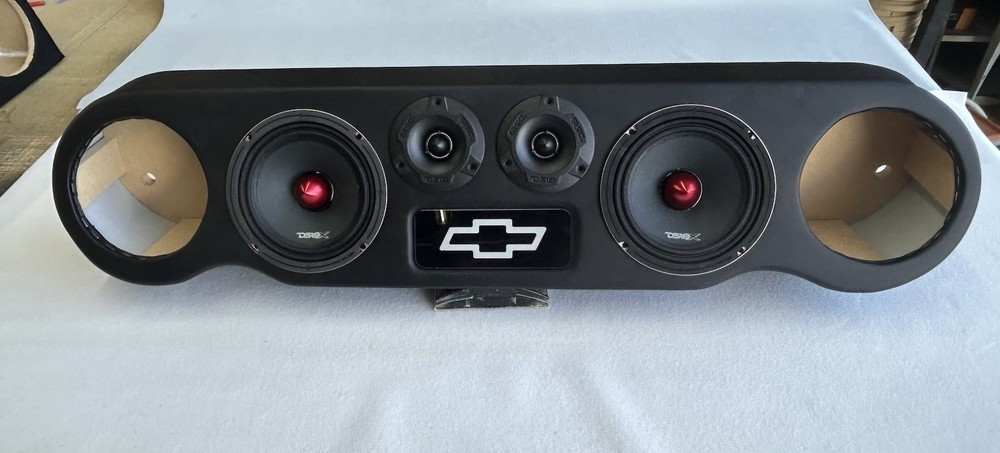 4×6.5 -2x Super Twitters Universal Roof Rack With Logo Speakers Not Included