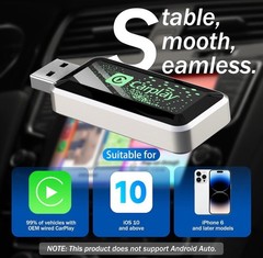 Wireless CarPlay Adapter Plug and Play Conversion Box New Sealed