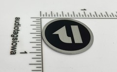 Pure Fidelity Equipment Logo Badge Custom Made Aluminum Self Stick