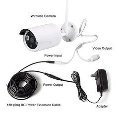2Pack 16ft 5.5mm x 2.1mm DC Power Extension Cable Male Female Cord for IP Camera