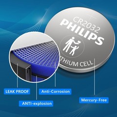 20Pcs -100Pcs PHILIPS CR2032 3V Lithium Coin Cell Button Battery CR 2032 ECR2032