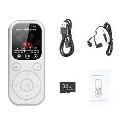 32GB MP3 Player Supports APE/FLAC Bluetooth 5.4 1.8″ HD Screen FM Radio Recorder