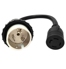 50A Marine Shore Power Cord Male to Generator Locking 30 Amp SS2-50 Plug