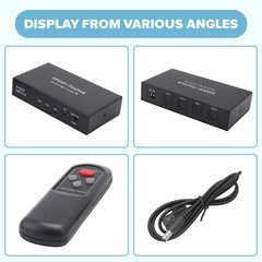 Optical Switcher with 2 Way Spdif Toslink Optical Digital Audio Splitter 39730
