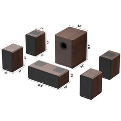True 5.1.4 Hi-Fi Surround Sound System with Dolby Atmos,