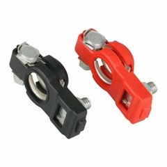 Universal 2 Car Battery Terminal Connector Top Post Positive Negative Heavy Duty